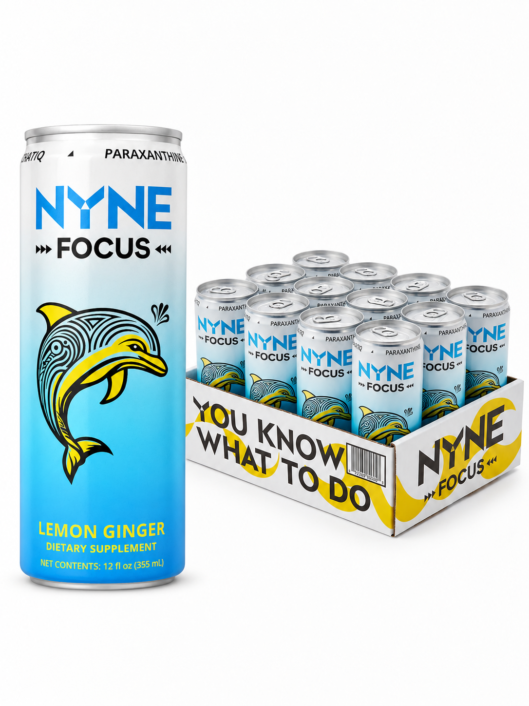 NYNE Focus Lemon Ginger - 12 Pack
