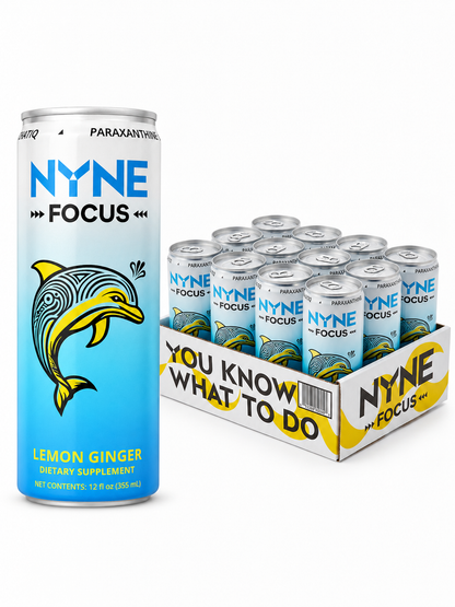 NYNE Focus Lemon Ginger - 12 Pack